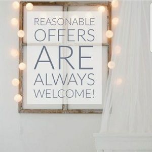 Offers Are Always Welcome!!